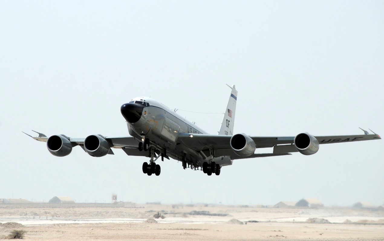 RC-135偵察機(jī)，外形很像一架客機(jī)。